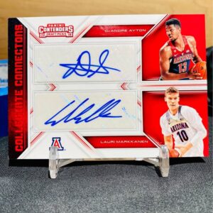 DeAndre Ayton Lauri Markkanen 2018-19 Panini Contenders Collegiate Connections Dual Auto