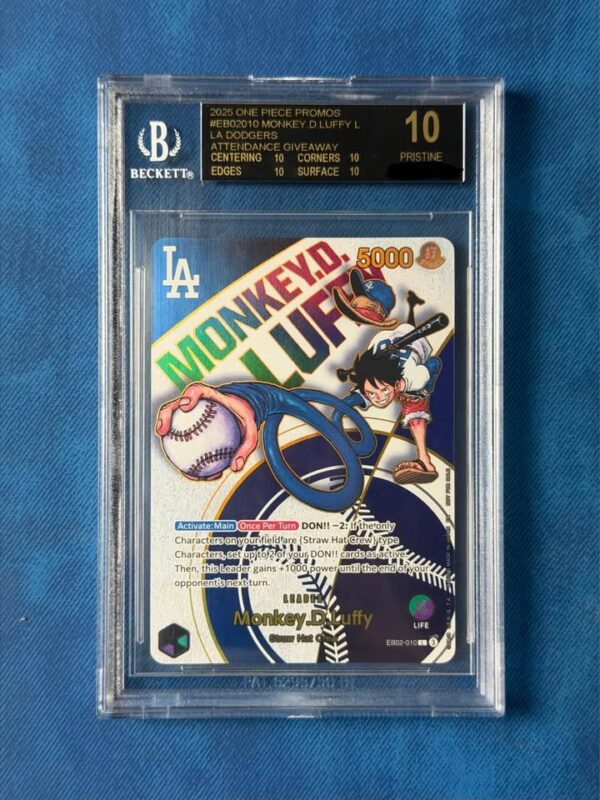 BGS Black Label Dodgers Luffy Promo