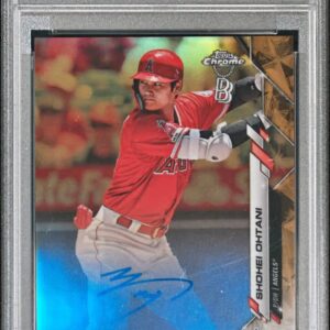 2020 Ben Baller Chrome Shohei Ohtani Auto Gold Refractor PSA 9 Mint 37/50 low pop